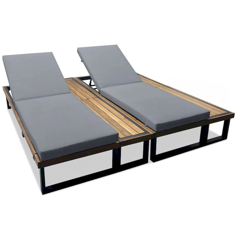 Outdoor Chaise Lounge Chair Set of 2