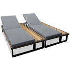 Outdoor Chaise Lounge Chair Set of 2