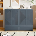 Foldable Murphy Cabinet Bed with Drawer and USB Ports – Grey / White, Full / Queen, 1–2 Person