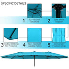 Costway 11 PCS Patio Wicker Dining Set with Double-Sided Outdoor - See Details