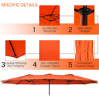 Costway 11 PCS Patio Wicker Dining Set with Double-Sided Outdoor - See Details