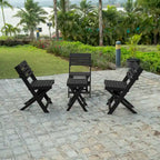 San Juan Fully Assembled All-Weather Recycled HDPE Outdoor Folding Bistro table