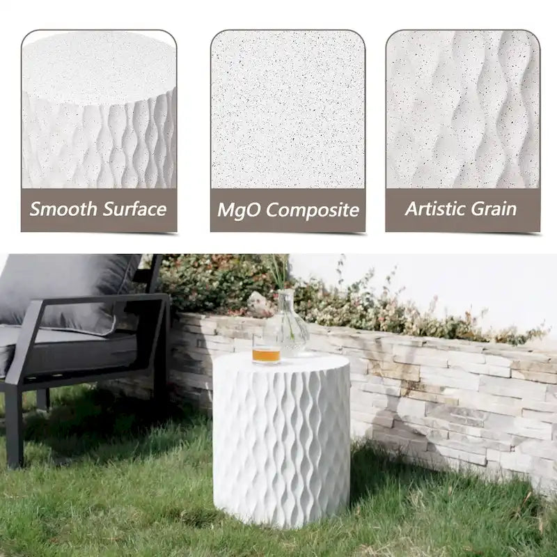 Round Outdoor Side Table