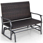Costway 2-Person Outdoor Swing Glider Bench with Quick Dry Foam Seat & - See Details