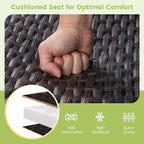 Costway 2-Person Outdoor Swing Glider Bench with Quick Dry Foam Seat & - See Details