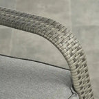 Outdoor Rattan Rocking Chair Patio Recliner with Soft Cushions, Adjustable Footrest, Max. 135 Degree Backrest, PE Wicker