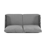 4 Piece Outdoor Conversation Furniture Set, Patio Rope Weaving Sofa Set with Waterproof Cushion and Coffee Tabl