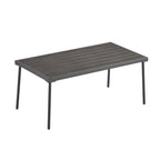 4 Piece Outdoor Conversation Furniture Set, Patio Rope Weaving Sofa Set with Waterproof Cushion and Coffee Tabl