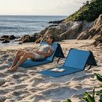 Sunjoy 2 Pack Lightweight Folding Beach Chairs Portable for Camping Travel