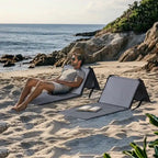 Sunjoy 2 Pack Lightweight Folding Beach Chairs Portable for Camping Travel