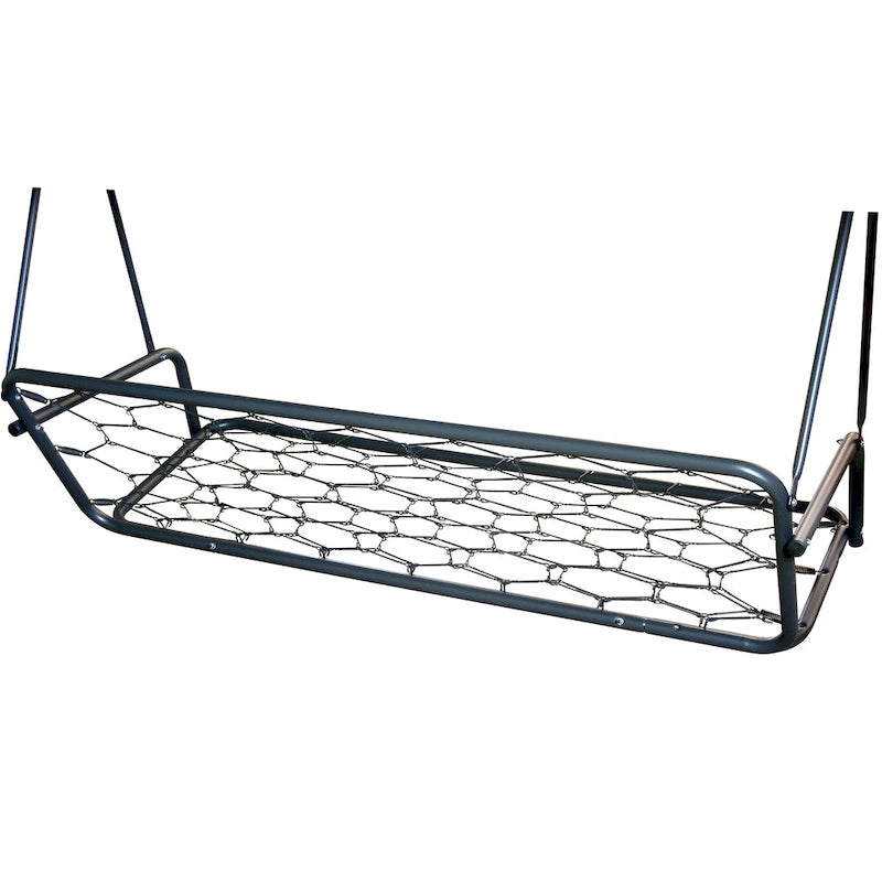 SUNJOY 3 Seat Deluxe Patio Swing Steel Frame, Adjustable Canopy Cushions