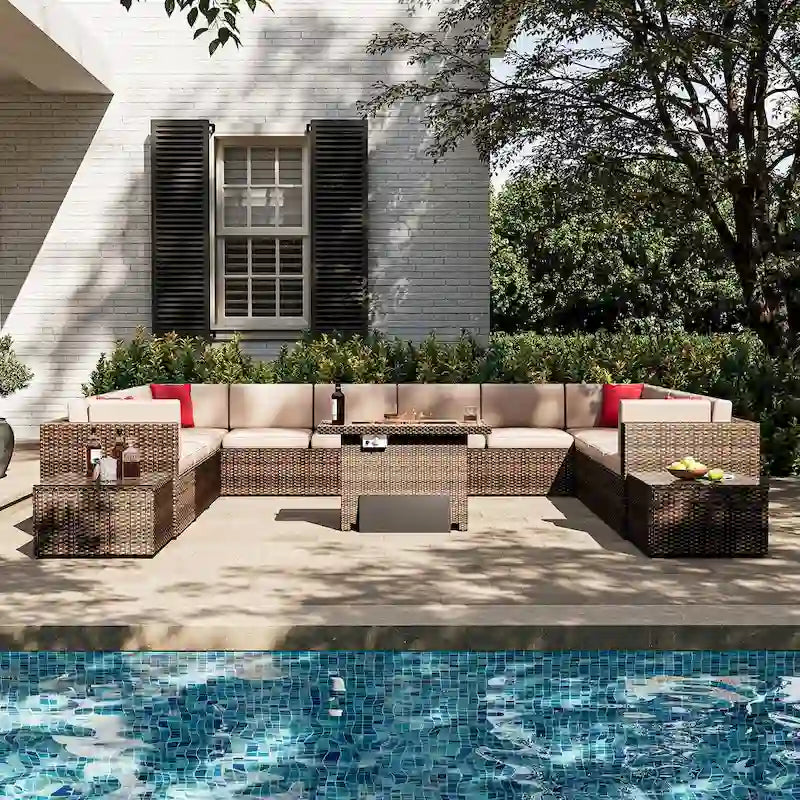 15-Piece Outdoor Patio Furniture Set