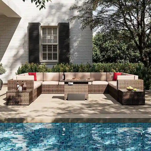 15-Piece Outdoor Patio Furniture Set