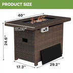15-Piece Outdoor Patio Furniture Set