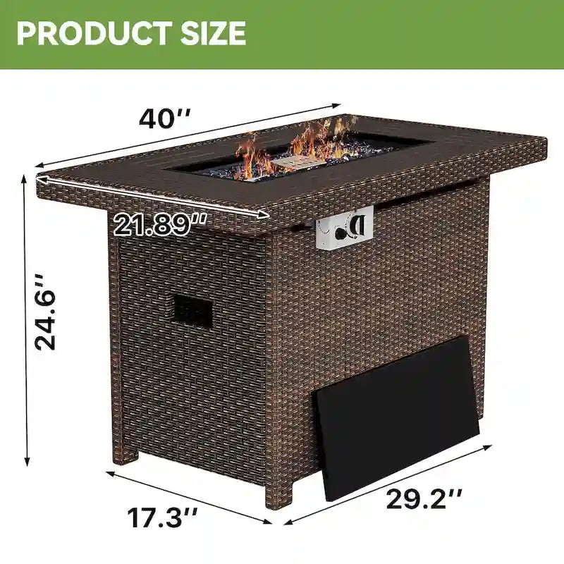15-Piece Outdoor Patio Furniture Set