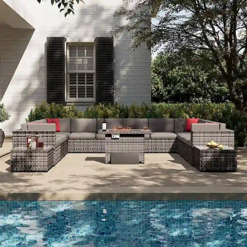 15-Piece Outdoor Patio Furniture Set