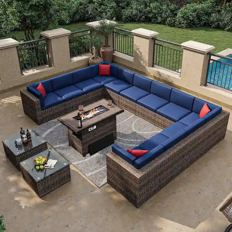 15-Piece Outdoor Patio Furniture Set