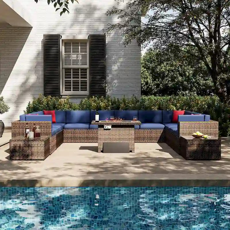 15-Piece Outdoor Patio Furniture Set