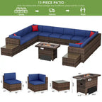 15-Piece Outdoor Patio Furniture Set