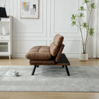 Living Room Sofa with thick cushion, Sofa Bed, Sleeper Sofa with Metal feet, Bedroom Furniture