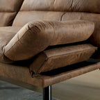 Living Room Sofa with thick cushion, Sofa Bed, Sleeper Sofa with Metal feet, Bedroom Furniture