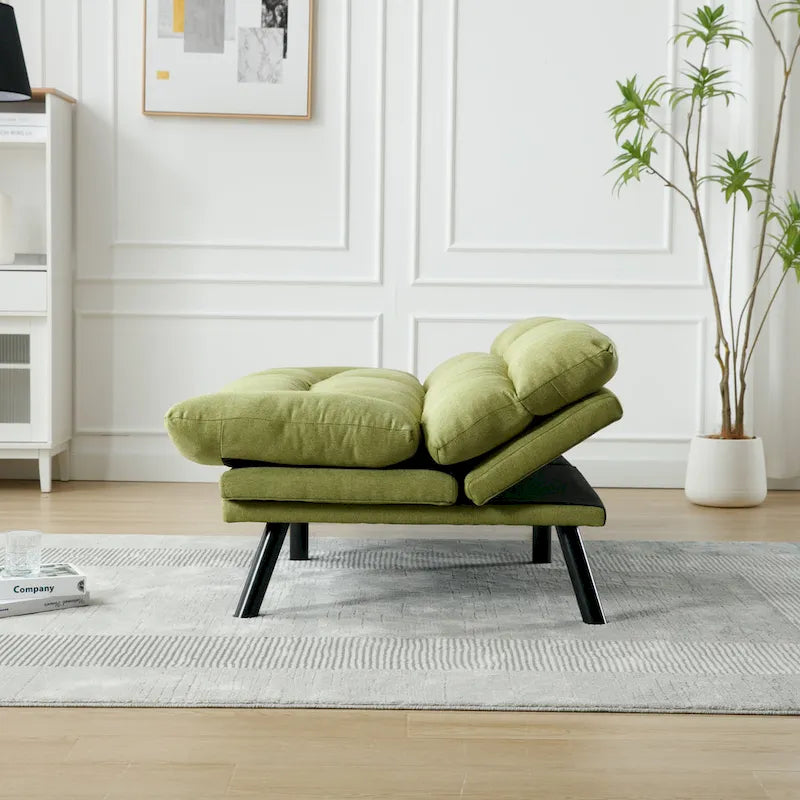 Living Room Sofa with thick cushion, Sofa Bed, Sleeper Sofa with Metal feet, Bedroom Furniture