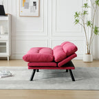 Living Room Sofa with thick cushion, Sofa Bed, Sleeper Sofa with Metal feet, Bedroom Furniture