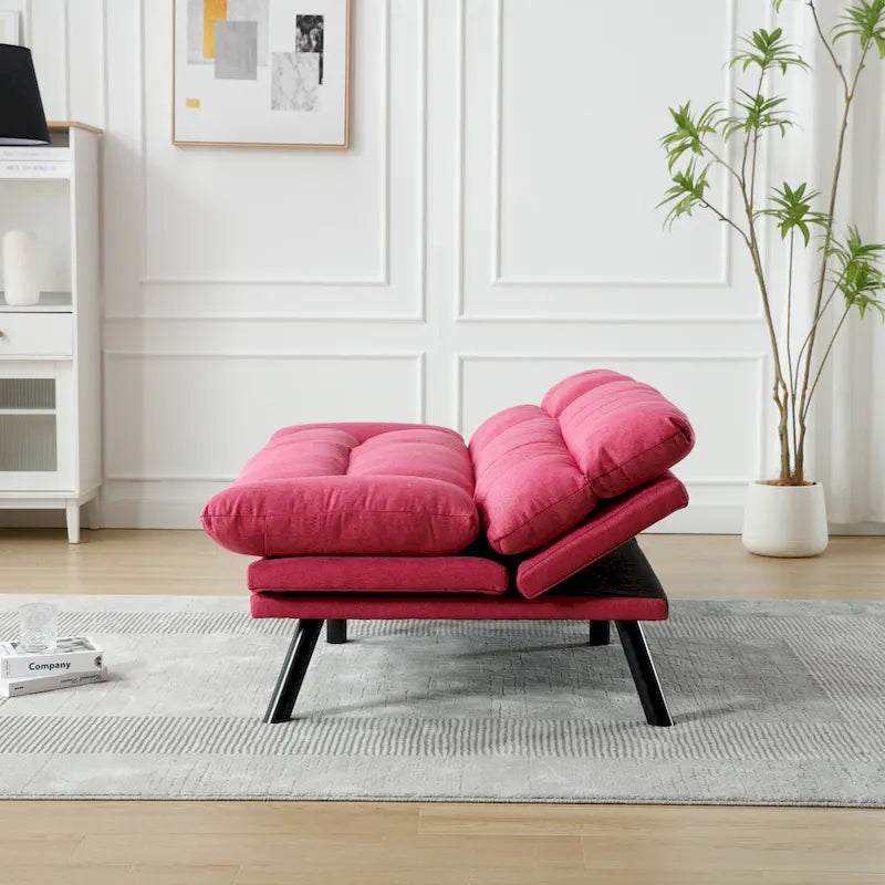 Living Room Sofa with thick cushion, Sofa Bed, Sleeper Sofa with Metal feet, Bedroom Furniture
