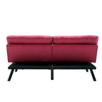 Living Room Sofa with thick cushion, Sofa Bed, Sleeper Sofa with Metal feet, Bedroom Furniture