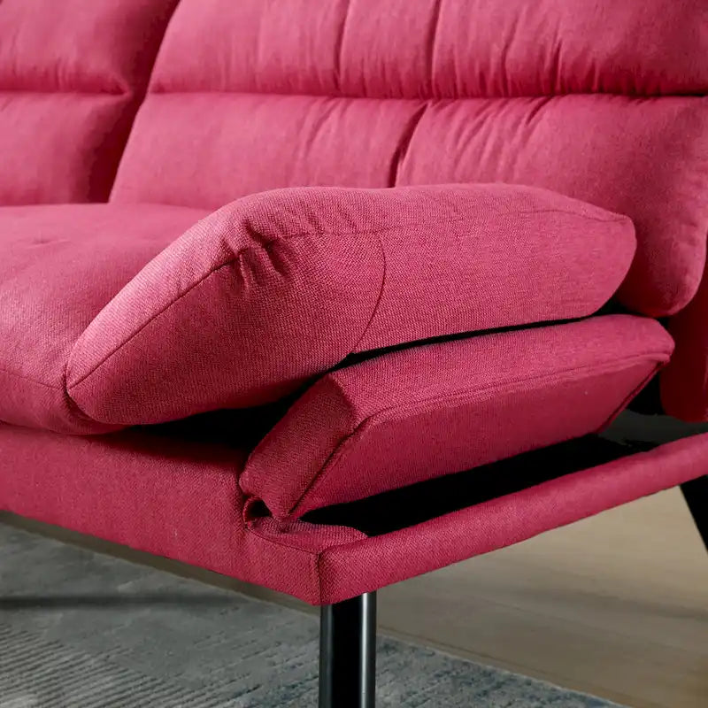 Living Room Sofa with thick cushion, Sofa Bed, Sleeper Sofa with Metal feet, Bedroom Furniture