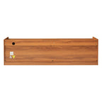 TV Stand with 4 Drawers, Charging Ports & LED Lighting – Walnut / Espresso / Black, Modern Style
