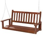 Costway 2-Person Wooden Outdoor Porch Swing Heavy Duty Patio Hanging - See Details