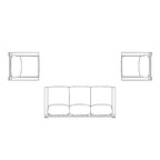 Rhodes 3-Piece Seating Set