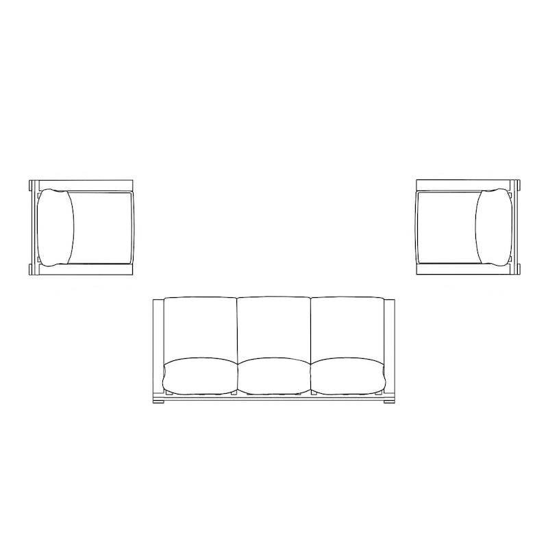 Rhodes 3-Piece Seating Set