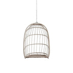 Rattan Egg Swing Chair  PE Wicker Hanging Chair For Garden, Patio & Outdoor Relaxation - 28.34in. W X40.50in.DX22.00in. H