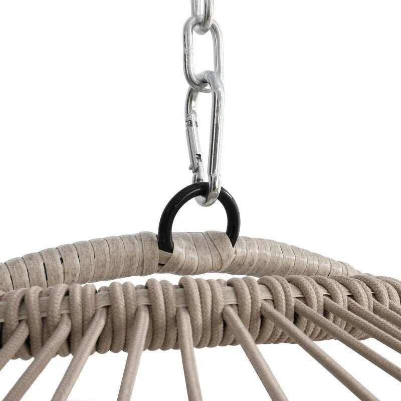 Rattan Egg Swing Chair  PE Wicker Hanging Chair For Garden, Patio & Outdoor Relaxation - 28.34in. W X40.50in.DX22.00in. H