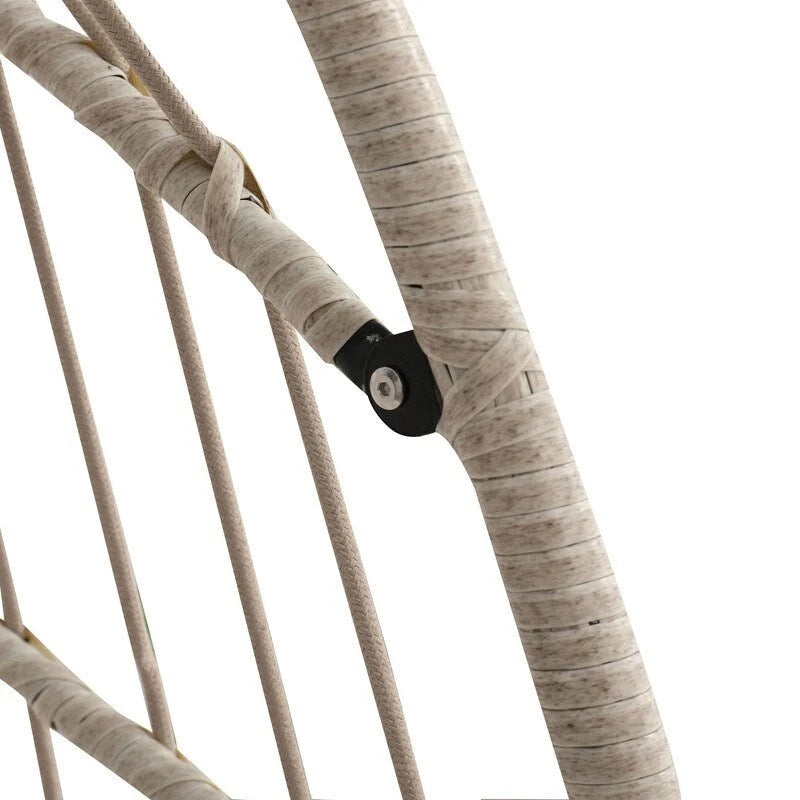 Rattan Egg Swing Chair  PE Wicker Hanging Chair For Garden, Patio & Outdoor Relaxation - 28.34in. W X40.50in.DX22.00in. H