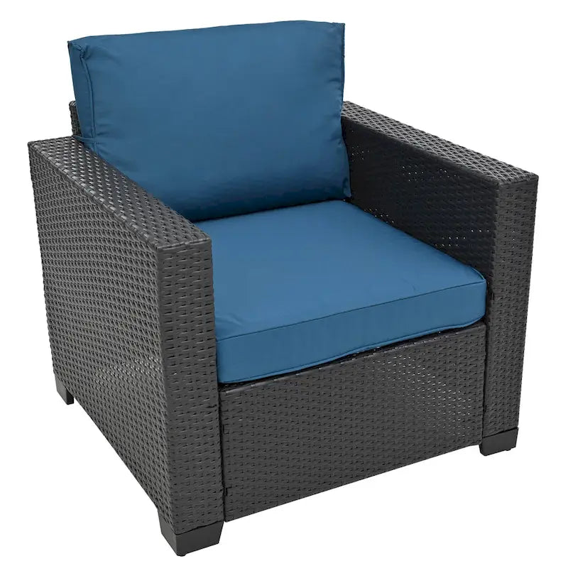 10 Piece Outdoor Furniture Set, Patio Rattan Sectional Sofa Set, All-Weather Conversation Set with Cushions and Coffee Table