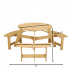 Outside Picnic Table Set with Benches for Garden,Backyard,Porch,Patio