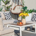 Modern Outdoor Conversation Set with Coffee Table and Ice Bucket