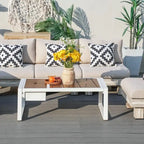 Modern Outdoor Conversation Set with Coffee Table and Ice Bucket