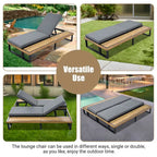 Patio Lounge Chair with 5-Position Adjustable Backrest