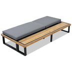 Patio Lounge Chair with 5-Position Adjustable Backrest