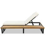 Patio Lounge Chair with 5-Position Adjustable Backrest