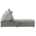 GDFStudio - Amelia Outdoor Chaise Lounge Chair Set of 2 with Adjustable Recline and Side Table for Poolside Relaxation