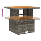 vidaXL Bistro Set Grey, Brown, Dark grey - 31.5 x 31.5 x 28.0