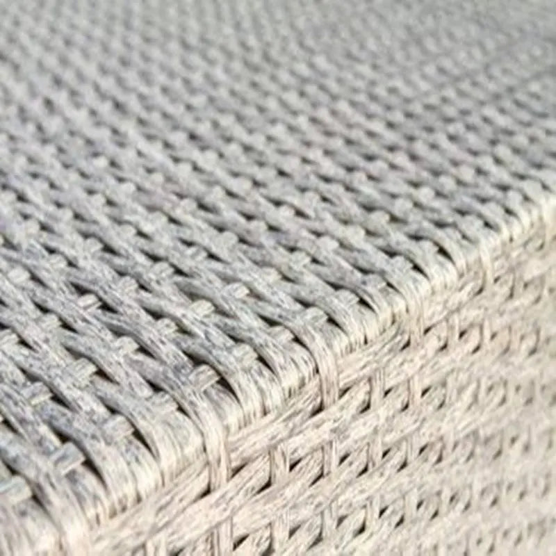 Fully Assembled Outdoor wicker Side Table,Grey Mix