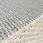 Fully Assembled Outdoor wicker Side Table,Grey Mix