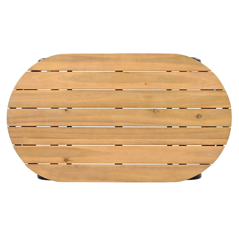 3 Pieces Outdoor Patio Chaise Lounges Chairs Set for Lawn Deck Beach, Conversation Sets Accent Arm Chairs with Acacia Side Table