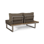 Roomfitters 5-Seater Outdoor Sofa Set, Weather-Resistant Cushioned Patio Seating, Modern Metal Frame